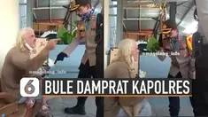 Beredar video menunjukkan bule yang sedang marah-marah ketika akan dikarantina oleh petugas. Dikabarkan bule tersebut sedang ada permasalahan terkait anaknya.