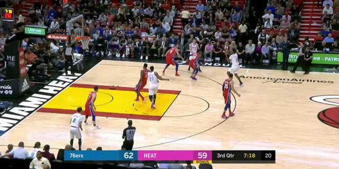 VIDEO : Cuplikan Pertandingan NBA, Heat 108 vs Sixers 99