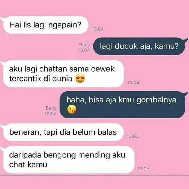 chat absurd teman