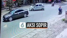 SOPIR TAKSI TUNJUKKAN SKILL DEWA SAAT HINDARI TABRAKAN