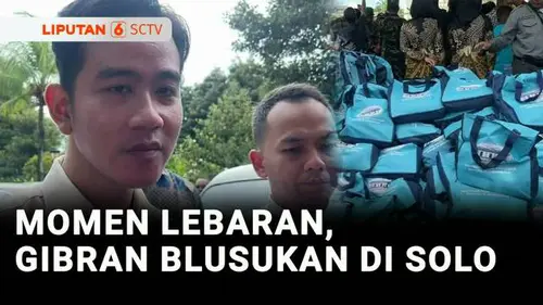 VIDEO: Hari Kedua Lebaran, Gibran Pantau Pemberian Bantuan Sembako di Solo
