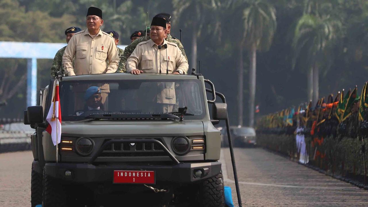 FOTO: Di HUT ke-80 TNI, Prabowo Tegaskan Indonesia Tak Boleh Lengah Hadapi Ancaman Asing
