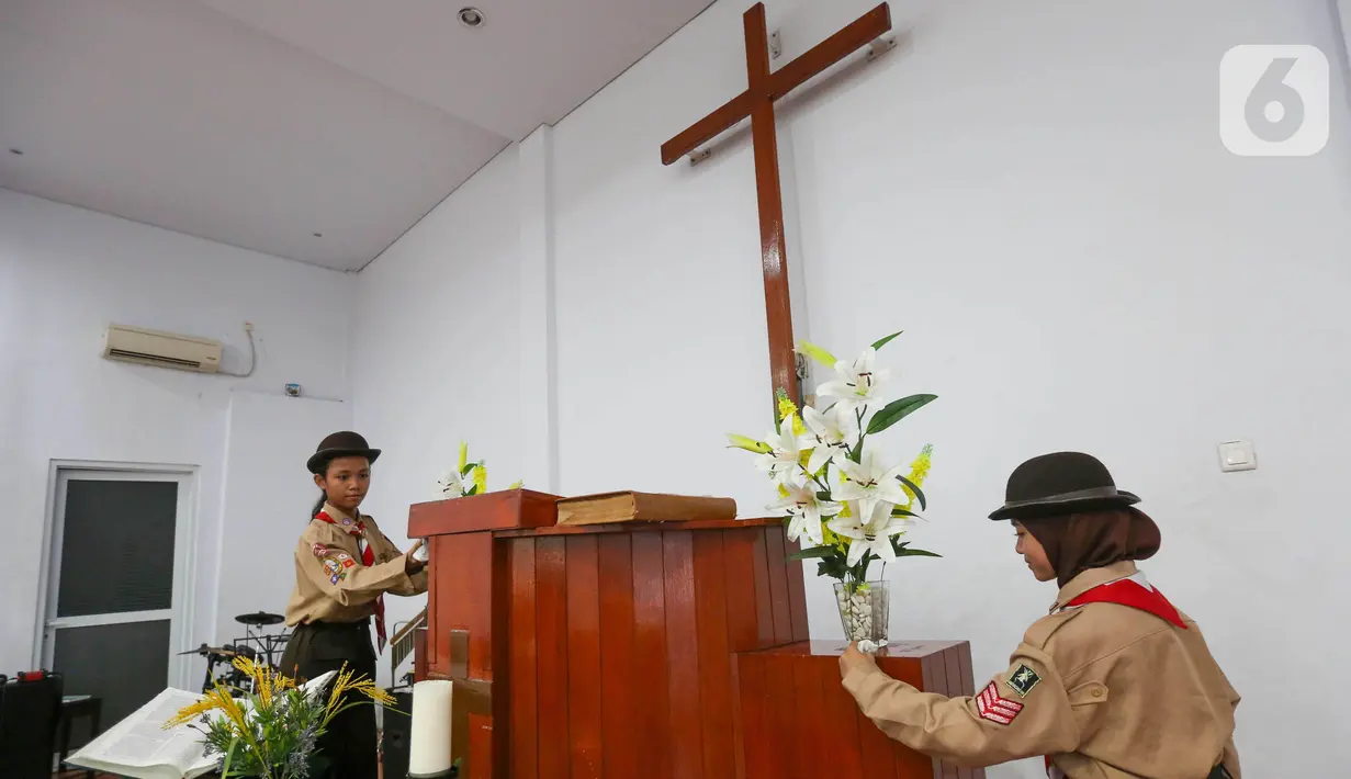 Pramuka adalah sebuah organisasi yang menjadi wadah proses pendidikan kepanduan yang dilaksanakan di Indonesia. (Liputan6.com/Angga Yuniar)
