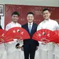 Dubes China Lu Kang bersama peformer bela diri wushu di Universitas Al Azhar Indonesia (UAI). Dok: Tommy Kurnia/Liputan6.com