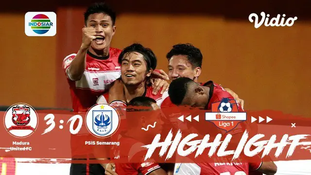 Pertandingan #ShopeeLiga1, antara #Madura United FC VS #PSIS Semarang yang berlangsung di stadion Gelora Madura Ratu Pamelingan, M...
