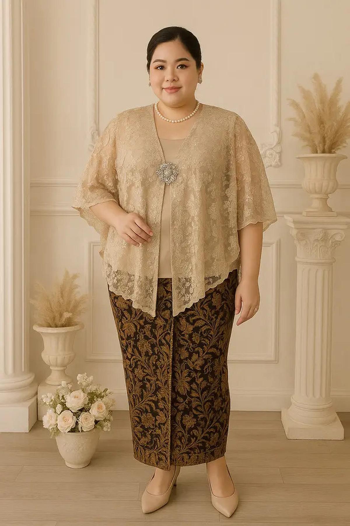 7 Model Kebaya Simpel Modern Tapi Mewah untuk Orang Gemuk