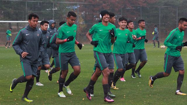 Jelang Lawan Korsel, Timnas Indonesia U-19 Gelar Latihan Ringan
