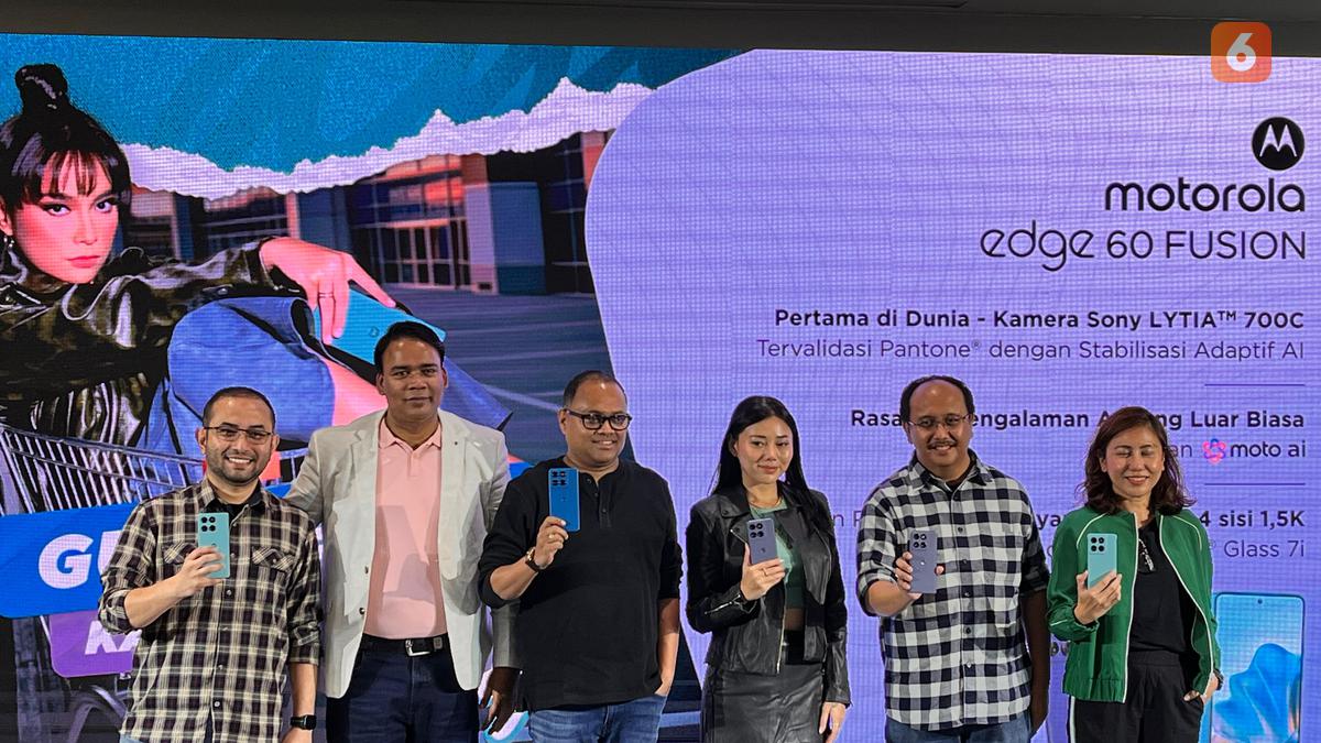 Motorola Edge 60 Fusion Resmi di Indonesia, Tawarkan Desain Edgy untuk Gen Z