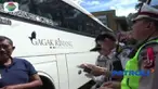 Cegah terjadinya kecelakaan di libur Imlek dan akhir pekan, sejumlah bus tak layak jalan terjaring razia di kawasan Lembang, Jawa Barat.