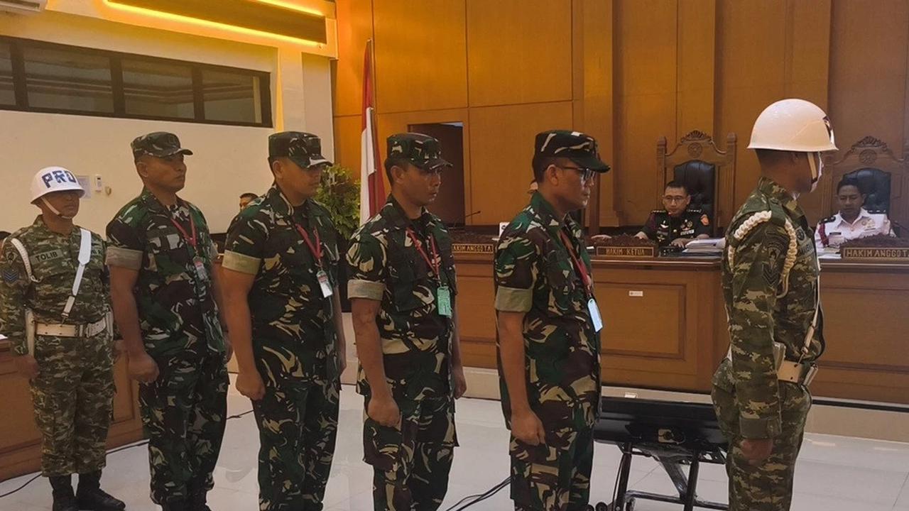 Sidang Pleidoi TNI Penyiram Air Keras Andrie Yunus