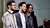Melansir dari Altpress.com, Linkin Park menang di American Awards 2017 kategori Favorite Alternative Rock. Terdapat dua nominator lainnya selain Linkin Park, ada Imagine Dragons dan Twenty One Pilots. (AFP/Kevin Winter)