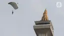 Gladi bersih HUT TNI ke-79 juga diwarnai sejumlah atraksi dari pasukan TNI. (Liputan6.com/Herman Zakharia)