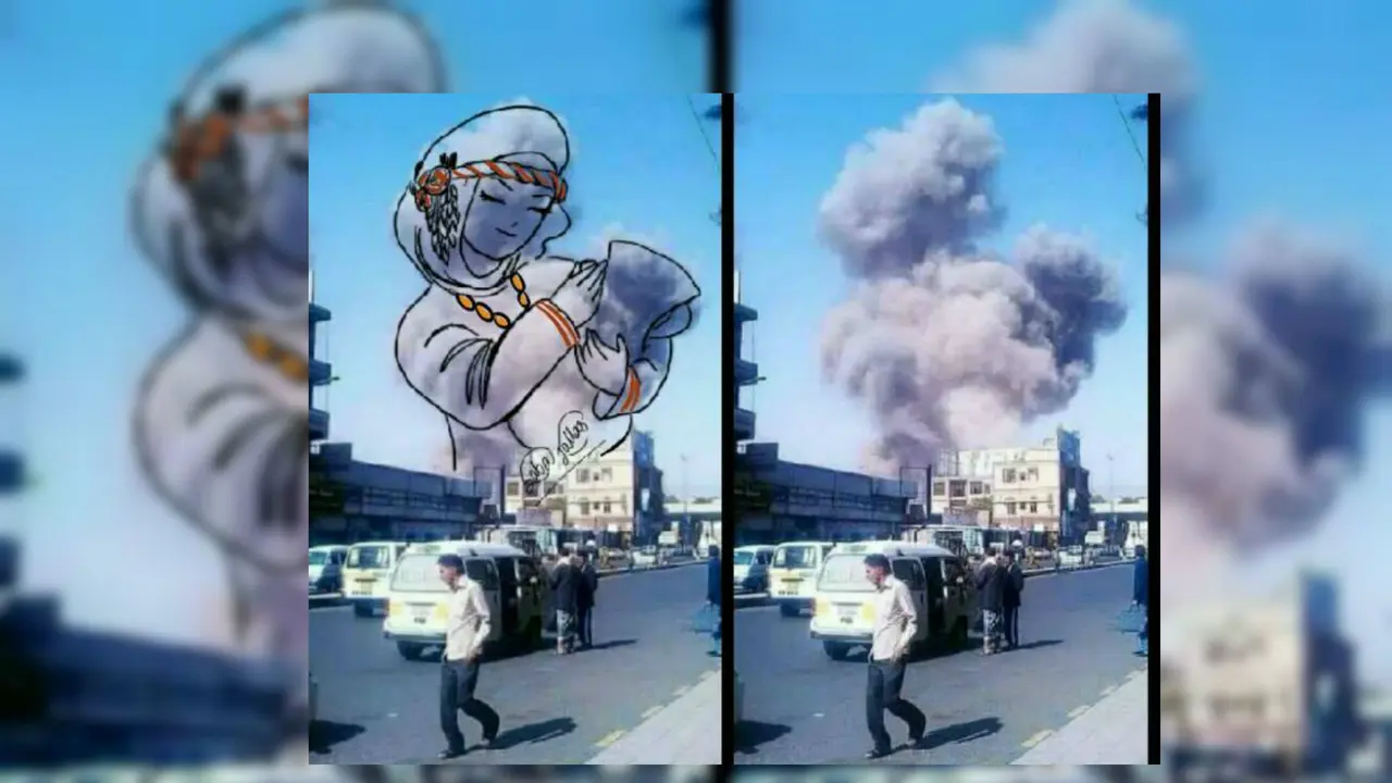 Seniman Yaman Ubah Foto Perang jadi Gambar Penuh Damai dan Cinta