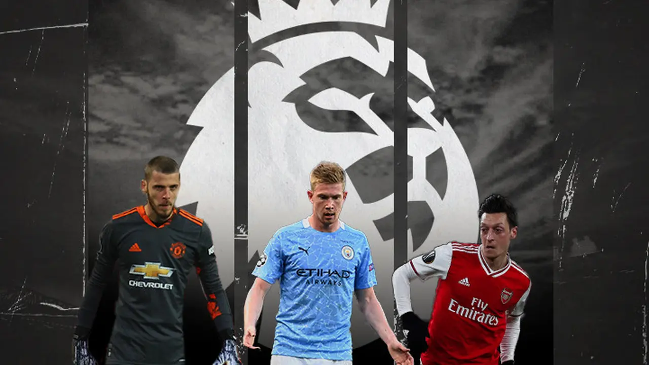 David De Gea, Kevin De Bruyne dan Mesut Ozil