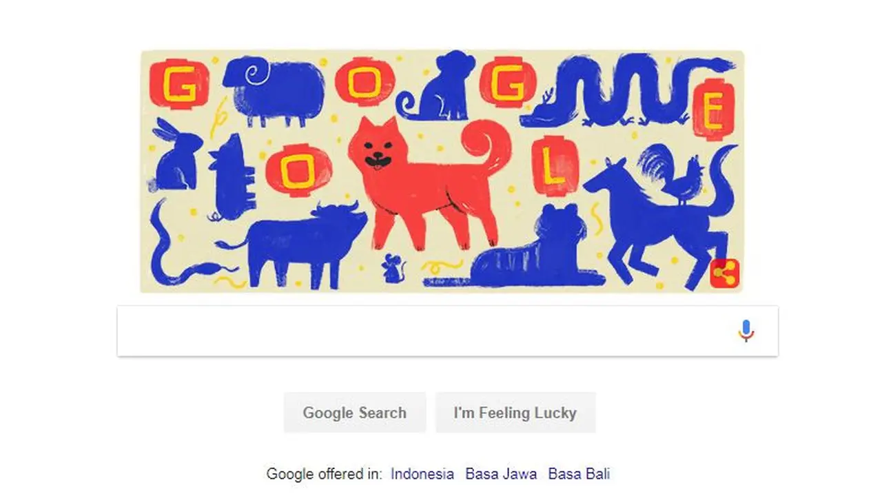 [Bintang] Peringati Imlek, Google Doodle Hari Ini Tampilannya Cute Banget!