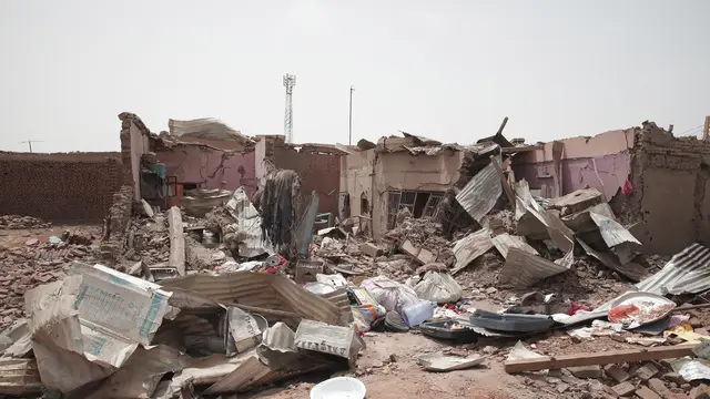 Penampakan Rumah-Rumah Warga Sudan yang Hancur Akibat Perang