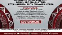 Audisi LIDA 2020 digelar di Manado, Sulawesi Utara, Sabtu (2/11/2019) disambut meriah
