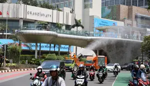 Kondisi Udara Jakarta Usai Penyiraman Abu Anak Krakatau