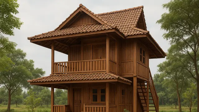 Rumah Budget Rp150 Juta 2 Lantai di Desa (Foto: ChatGPT)