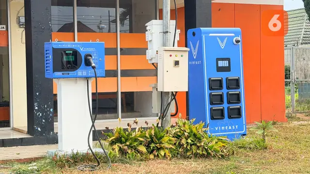 Titik BBS VinFast di Kantor Pos Kecamatan Pujon, Kabupaten Malang (Nurrohman Sidiq)