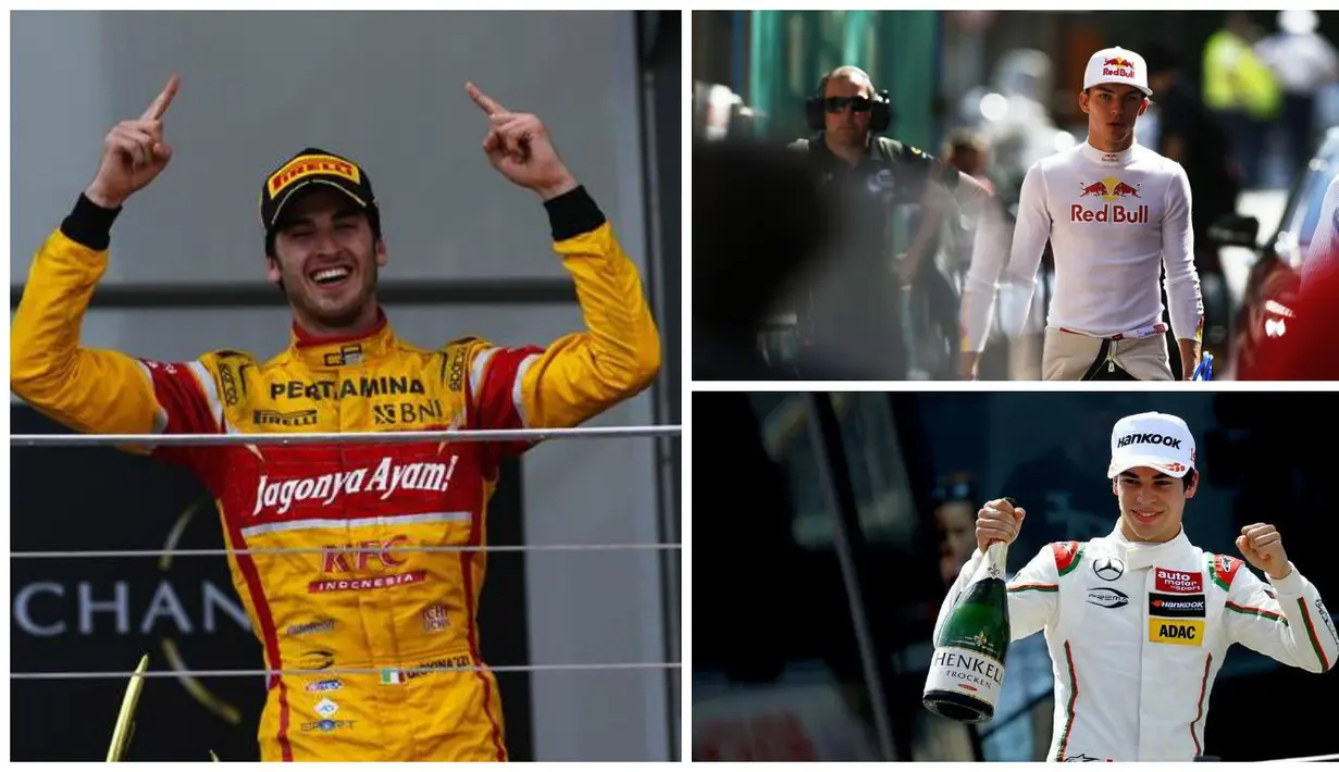 Pebalap Indonesia, Rio Haryanto, berambisi untuk kembali ke F1 pada tahun 2017. Namun, dia harus bersaing ketat para pebalap muda ini. (www.gp2series.com-Montreal Gazette) 