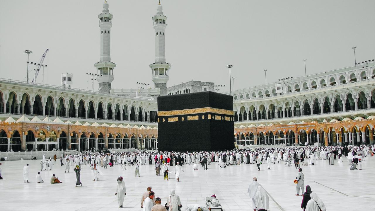 Ilustrasi haji, umrah, makkah