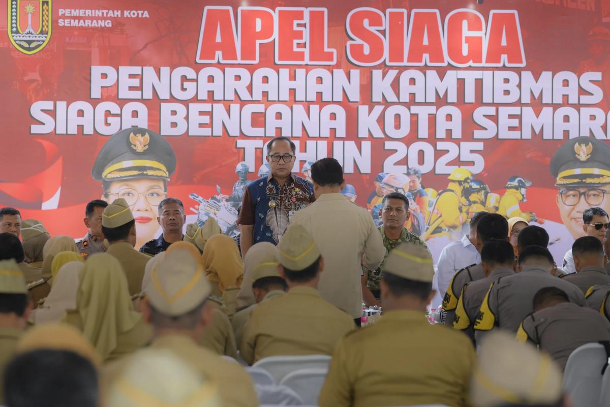 Wakil Wali Kota Iswar Aminuddin saat Pengarahan Kamtibmas dan Siaga Bencana Kota Semarang