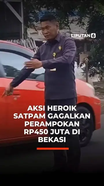 Aksi Heroik Satpam Gagalkan Perampokan Rp 450 Juta di Bekasi
