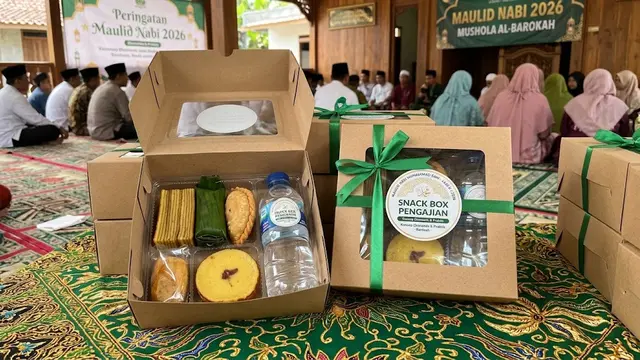 Ide Snack Box untuk Pengajian Maulid Nabi/AI Generated