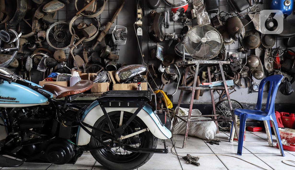FOTO Jasa Custom Motor Klasik Makin Diminati Otomotif Liputan6com