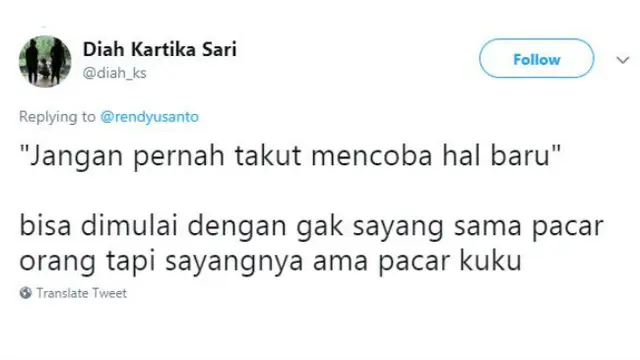 Alih-alih mencoba hal baru biasa aja, warganet menawarkan pilihan-pilihan yang anti-mainstream.