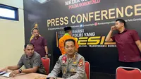 Polda Gorontalo saat melakukan Konferensi Pers dugaan korupsi benteng otanaha (Arfandi Ibrahim/Liputan6.com)
