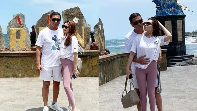 6 Potret Teuku Rafly dan Istri Liburan Berdua di Bali, Mesra Bak ABG Pacaran