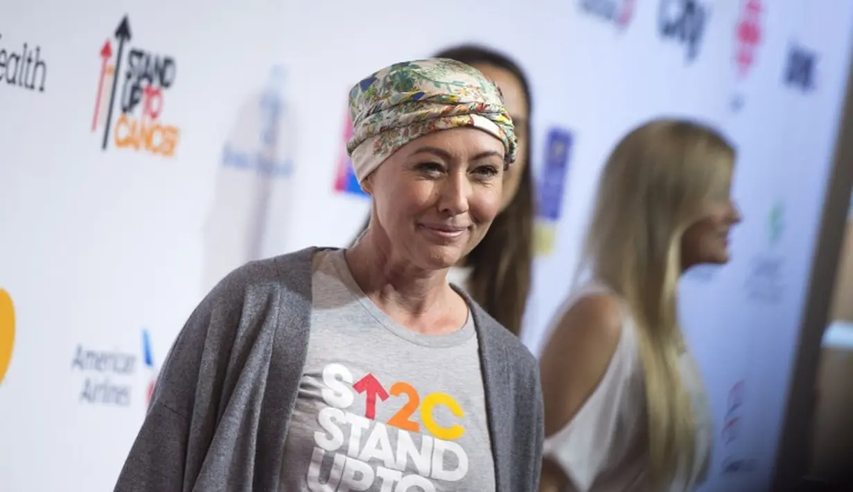 Shannen Doherty didiagnosa menderita kanker pada tahun 2015. Kini ia sudah dinyatakan sembuh dari penyakit tersebut. (VALERIE MACON / AFP)