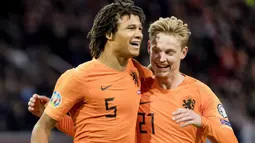 Pemain asal Belanda ini didatangkan Manchester City dari Bournemouth dengan nilai transfer mencapai 45 juta euro. (AFP/Koen Van Weel/ANP)