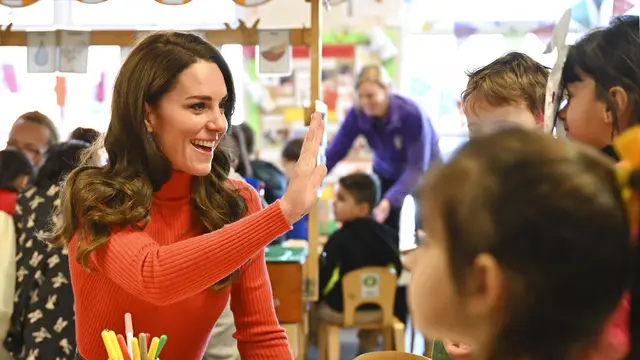 Kate Middleton. (Justin Tallis/Pool Photo via AP)