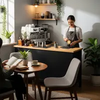 Home Café Jadi Gaya Hidup Baru (AI Generated)