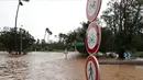 Karantina wilayah dilakukan ketika badai dahsyat akibat Topan Belal menghantam wilayah tersebut. (Richard BOUHET/AFP)