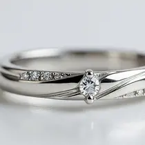 Cincin Emas Putih Simpel  Double Layer/AI