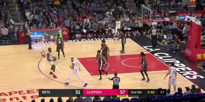 VIDEO : Cuplikan Pertandingan NBA, Clippers 123 vs Nets 120
