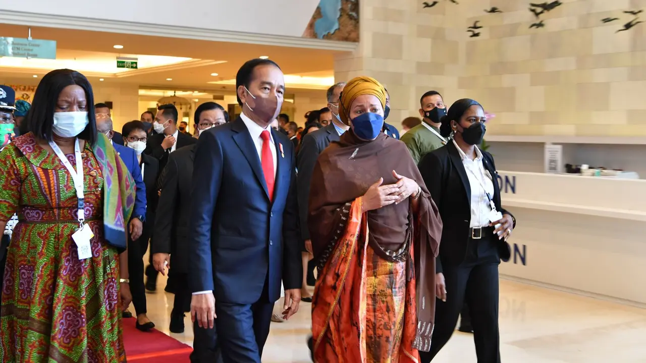 Presiden RI Jokowi Bunyikan Kulkul Tandai Pembukaan GPDRR ke-7 Bali.