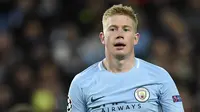 Kevin De Bruyne - Pemain asal Belgia ini bukanlah pilihan utama saat berseragam Chelsea besutan Jose Mourinho. Namun kini bersama Manchester City, De Bruyne menjelma menjadi nyawa sekaligus andalan Pep Guardiola di lini tengah. (AFP/ Oli Scarff)