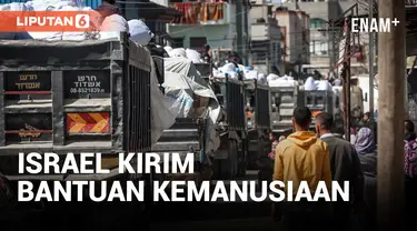 Tentara Israel Kirim 6 Truk Berisi Bantuan Memasuki Jalur Gaza Utara