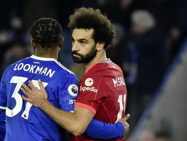 Liverpool harus menelan pil pahit kala bertandang ke markas  Leicester City dalam laga pekan ke-20 Premier League, Rabu (29/12/2021). (AP/Rui Vieira)