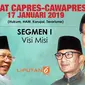 Segmen I Debat Perdana Capres-Cawapres 2019. (Liputan6.com/Triyasni)