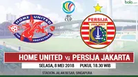 Jadwal Piala AFC, Home United Vs Persija Jakarta. (Bola.com/Dody Iryawan)