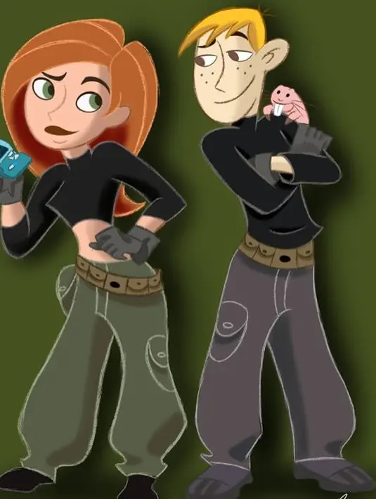 Kali ini, pasangan itu memilih kostum karakter dari acara Disney “Kim Possible”. [@justinbieber/@haileybieber].