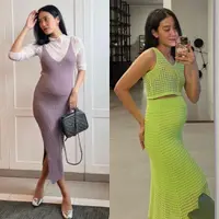 Dalam unggahan akun Instagramnya, Alika tetap tampil stylish dan trendy seiring dengan usia kehamilannya yang bertambah. (Instagram/alikaislamadina).