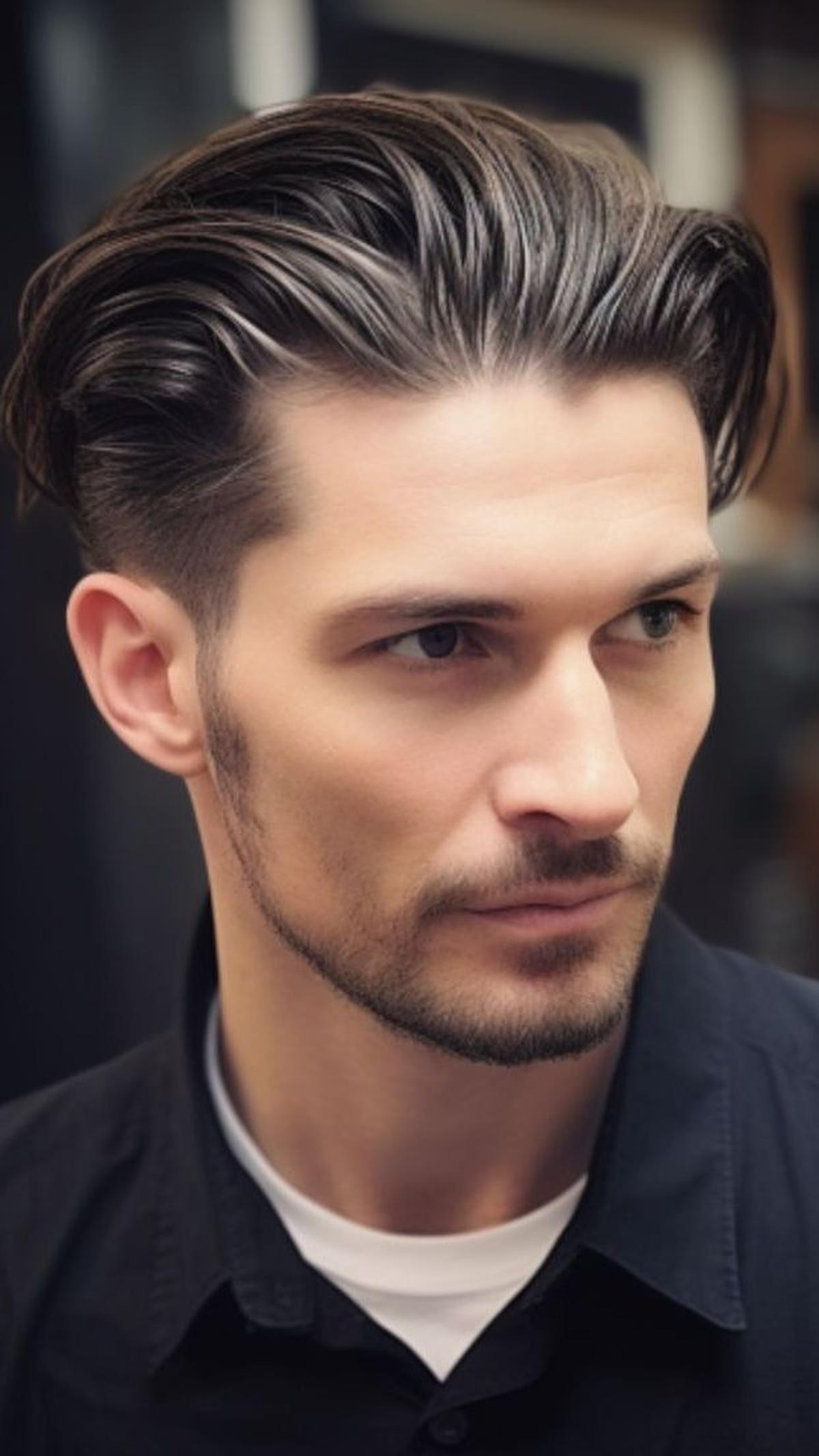 <b>Model Slicked Back</b>