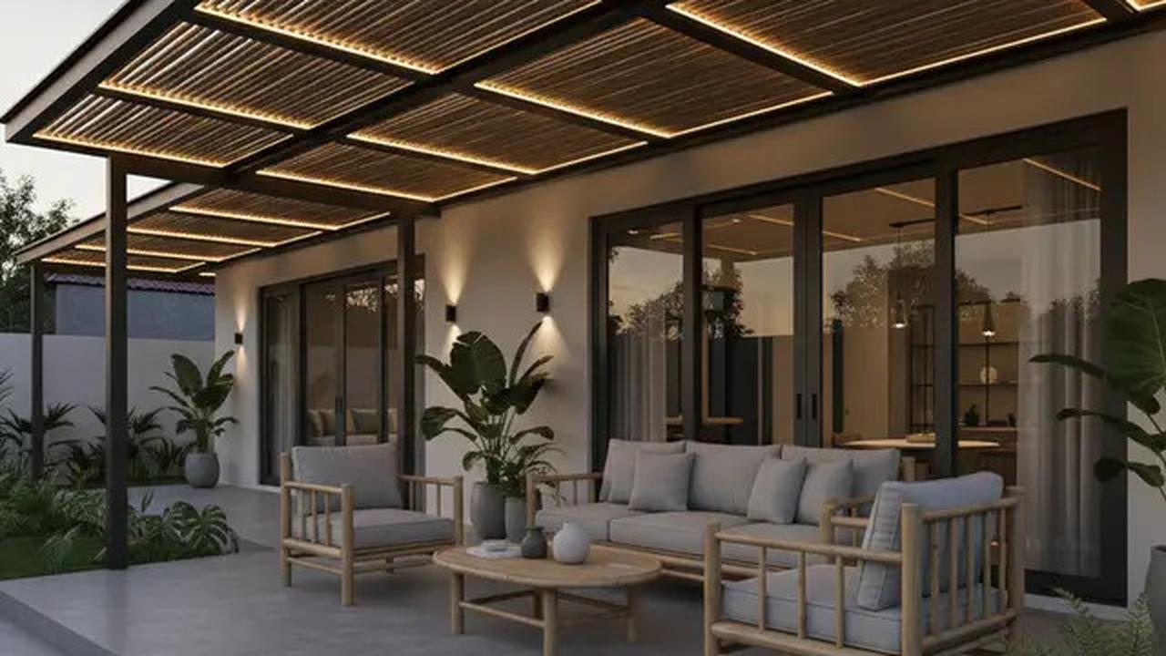 10 Teras Rumah Tanpa Tiang dengan Konsep Bambu Minimalis yang Unik 2025